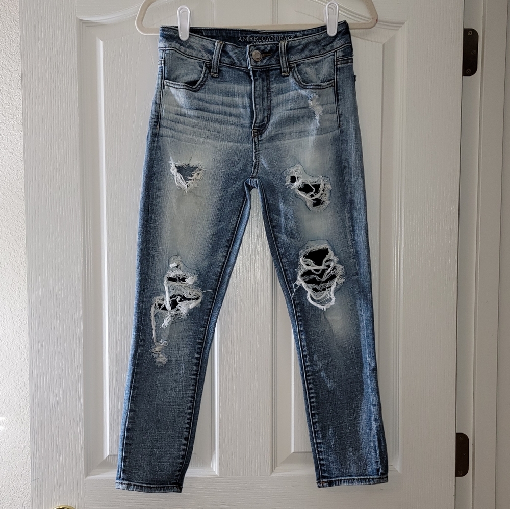 American Eagle Hi-Rise Jegging Crop Jeans